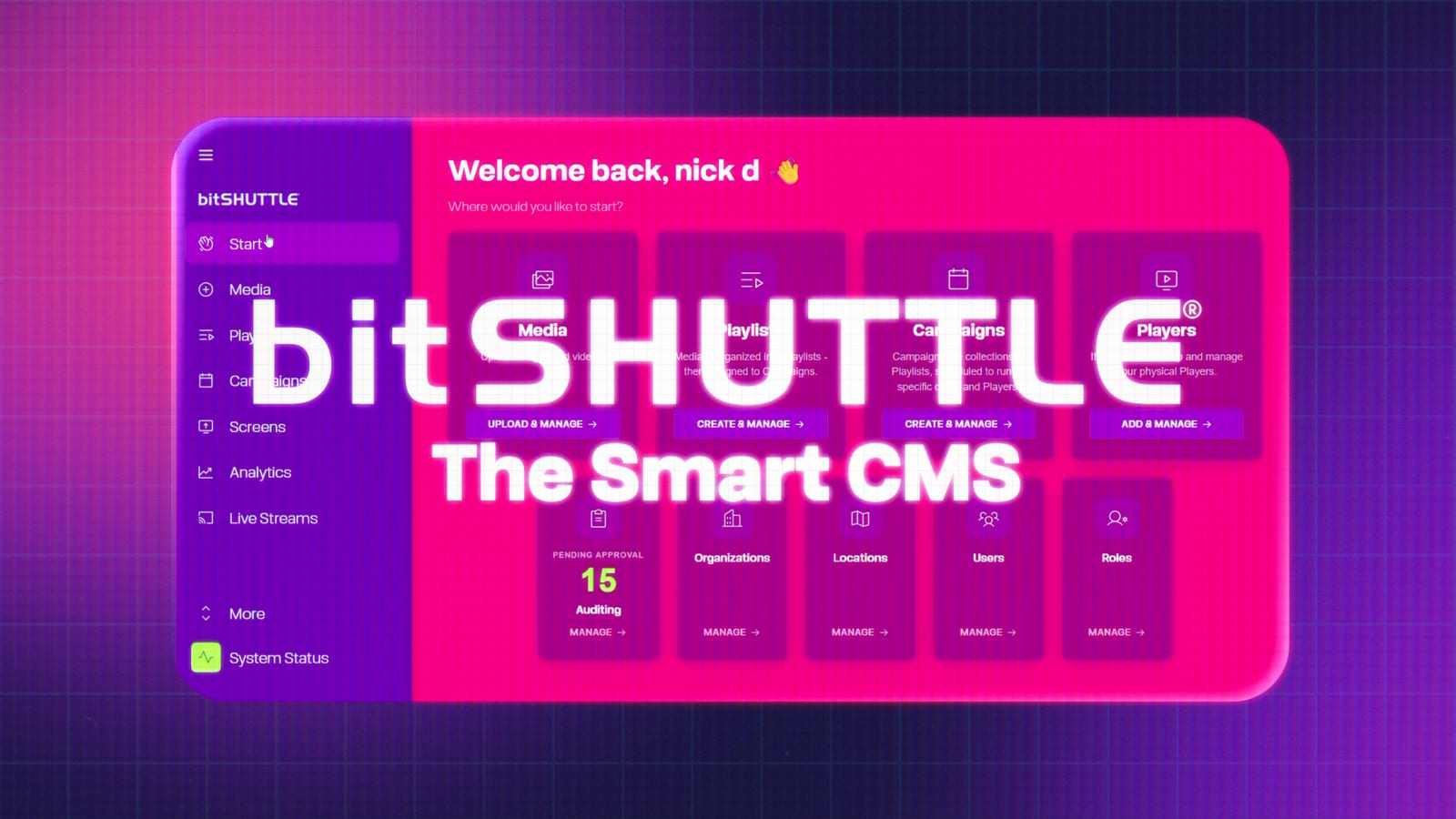 Preview thumbnail for the bitSHUTTLE product demo video